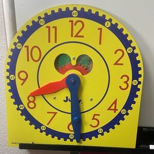 Judy Clock Brand Yellow and Blue Learning Toy